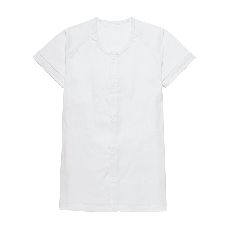 らくらく前開き　ワンタッチ肌着 紳士用　7505-1　LL　半袖  1枚（ご注文単位1枚）【直送品】