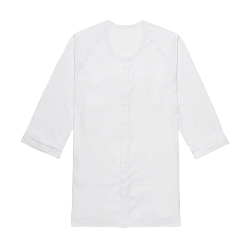 らくらく前開き　ワンタッチ肌着 紳士用　7505-1　LL　7分袖  1枚（ご注文単位1枚）【直送品】