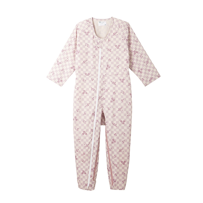 介護ねまき コンビネーション2 フルオープン型 5638-A LL リーフピンク 1枚(ご注文単位1枚)【直送品】