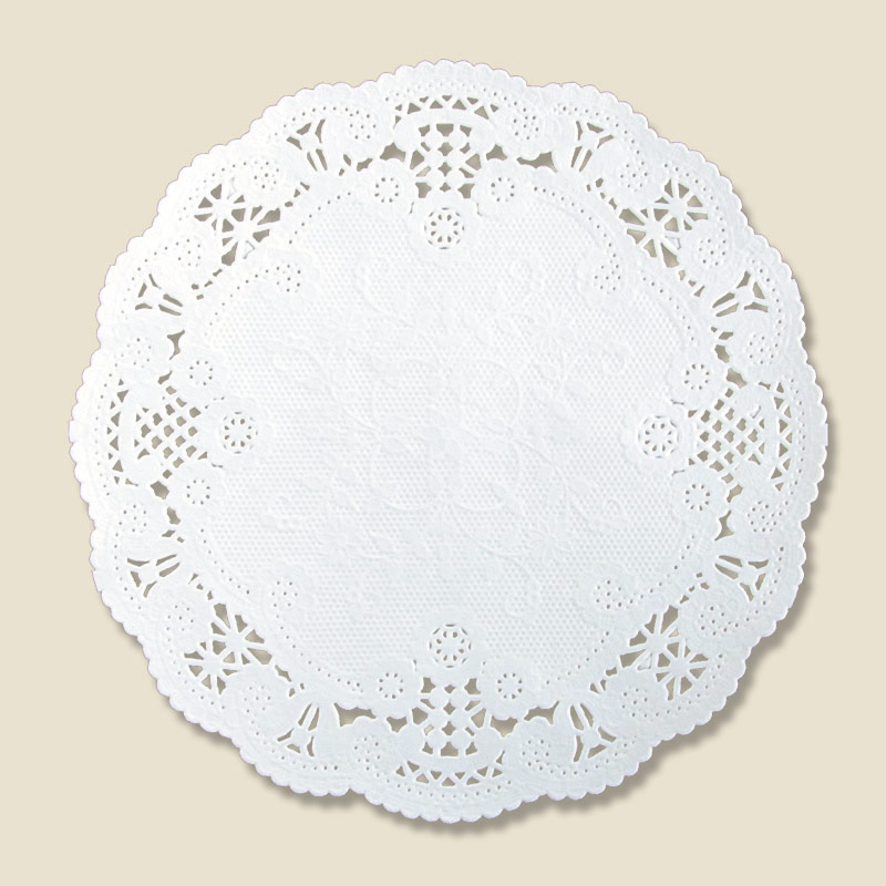 日本サンレオ レースペーパー　丸型 ＃4　24枚入  1束（ご注文単位200束）【直送品】