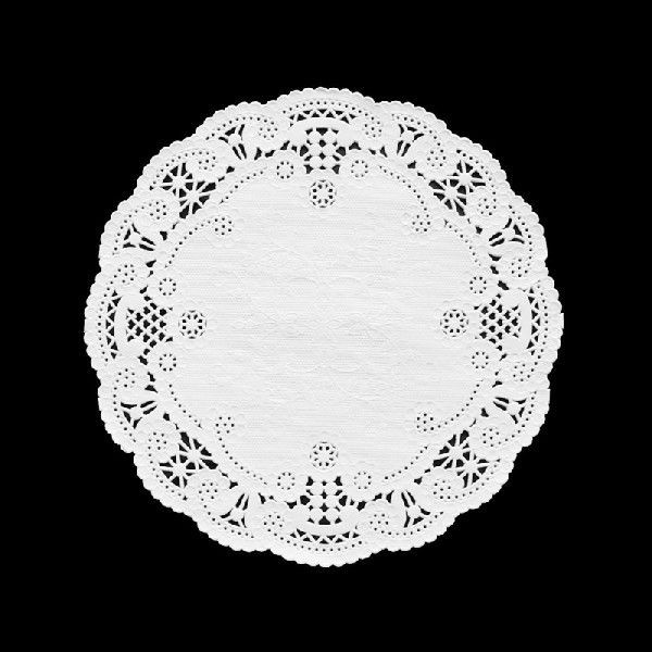 日本サンレオ レースペーパー　丸型 ＃6　120枚入  1束（ご注文単位100束）【直送品】