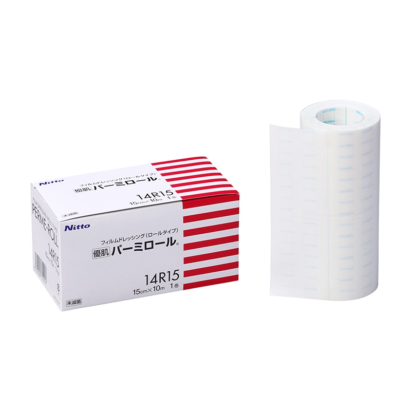 ドレッシング　ニトリート　優肌　パーミロール 14R15　15cm×10m　1巻  1個（ご注文単位1個）【直送品】