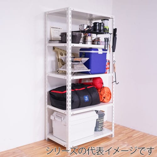 キタジマ スチールラック NCラック 87.5×45×180 5段 黒 NC-1-18 1台(ご注文単位1台)【直送品】