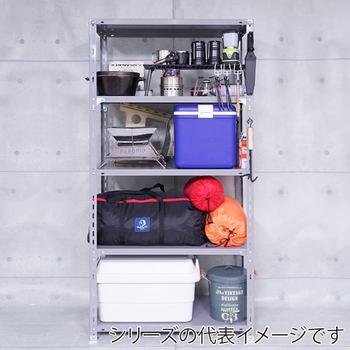 キタジマ スチールラック 力量ラック 87.5×45×210 5段 グレー 力量-1-21 1台(ご注文単位1台)【直送品】