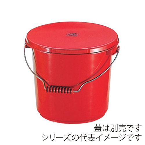 エンテック ポリプロバケツ 10L 本体 PO-22A レッド 1個（ご注文単位1個）【直送品】