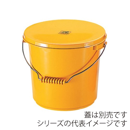 エンテック ポリプロバケツ 10L 本体 PO-22A イエロー 1個（ご注文単位1個）【直送品】