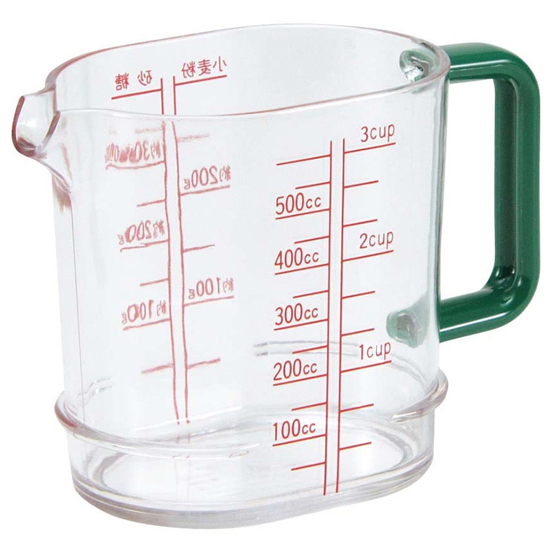 エンテック ポリカーボ メジャーカップ PM-3 500cc 緑 1個(ご注文単位1個)【直送品】