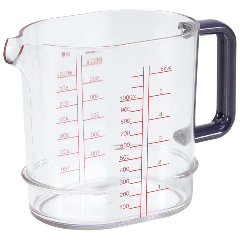 エンテック ポリカーボ メジャーカップ PM-4 1L グレー 1個(ご注文単位1個)【直送品】