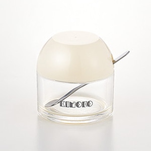 エンテック きのこシリーズ からし入れ からしスプーン付 K-5105 白 1個(ご注文単位1個)【直送品】