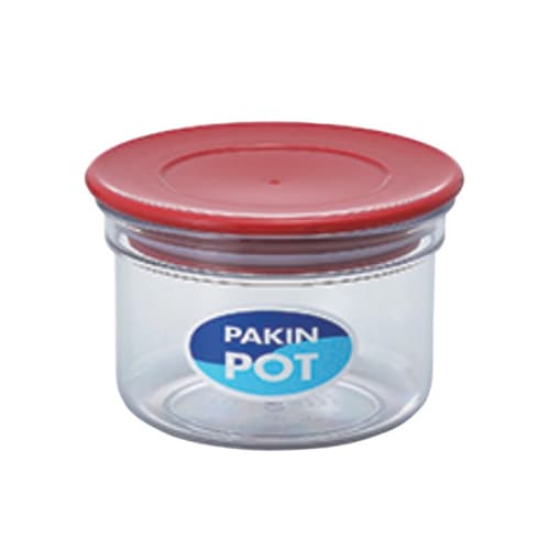 エンテック パッキン付ポット 350ml No.1037R レッド 1個（ご注文単位1個）【直送品】
