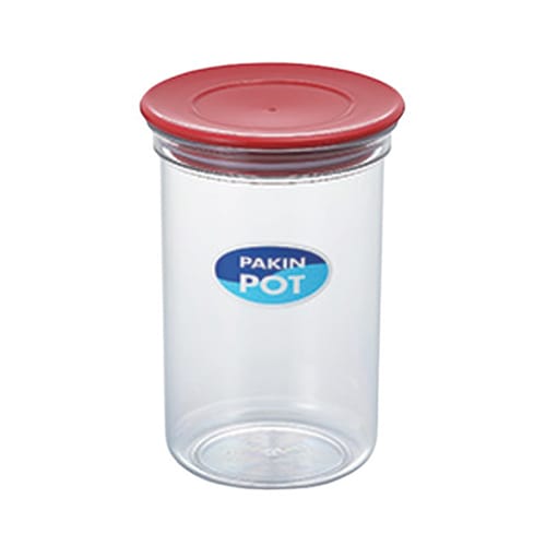 エンテック パッキン付ポット 780ml No.1038R レッド 1個（ご注文単位1個）【直送品】