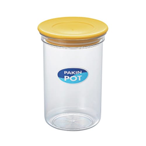 エンテック パッキン付ポット 780ml No.1038Y イエロー 1個（ご注文単位1個）【直送品】