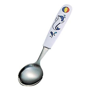 PC柄 お子様スプーン イルカ L-16 1個(ご注文単位1個)【直送品】