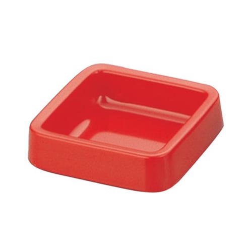 エンテック メラミンカラー灰皿 正角 A-271 赤 1個（ご注文単位1個）【直送品】