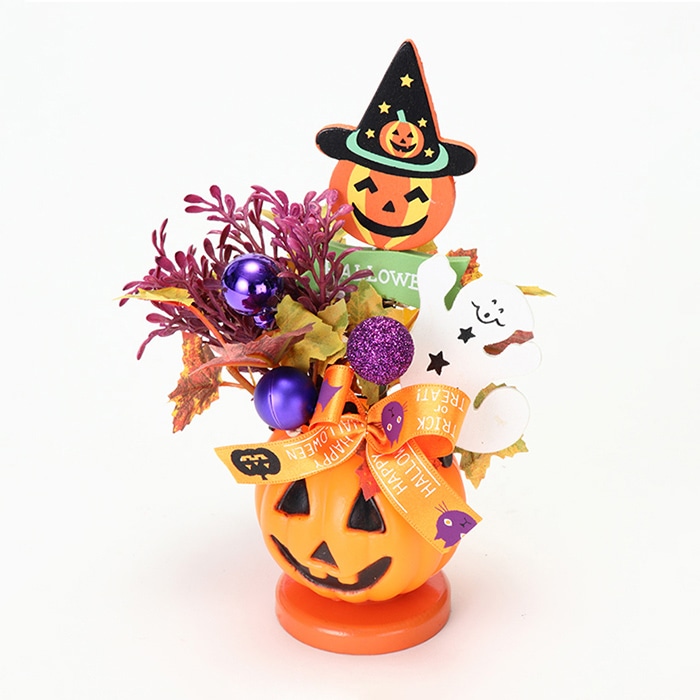フローレックス ハロウィン パンプキンポット HW-1551 1個(ご注文単位3個)【直送品】