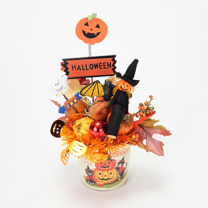 フローレックス ハロウィン バケツアレンジ HW-1559 1個(ご注文単位1個)【直送品】