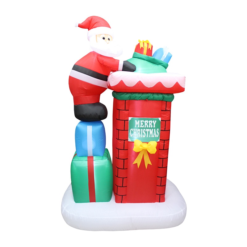 フローレックス エアーディスプレイ 煙突からギフトサンタ 180cm KT-3674 1個(ご注文単位1個)【直送品】