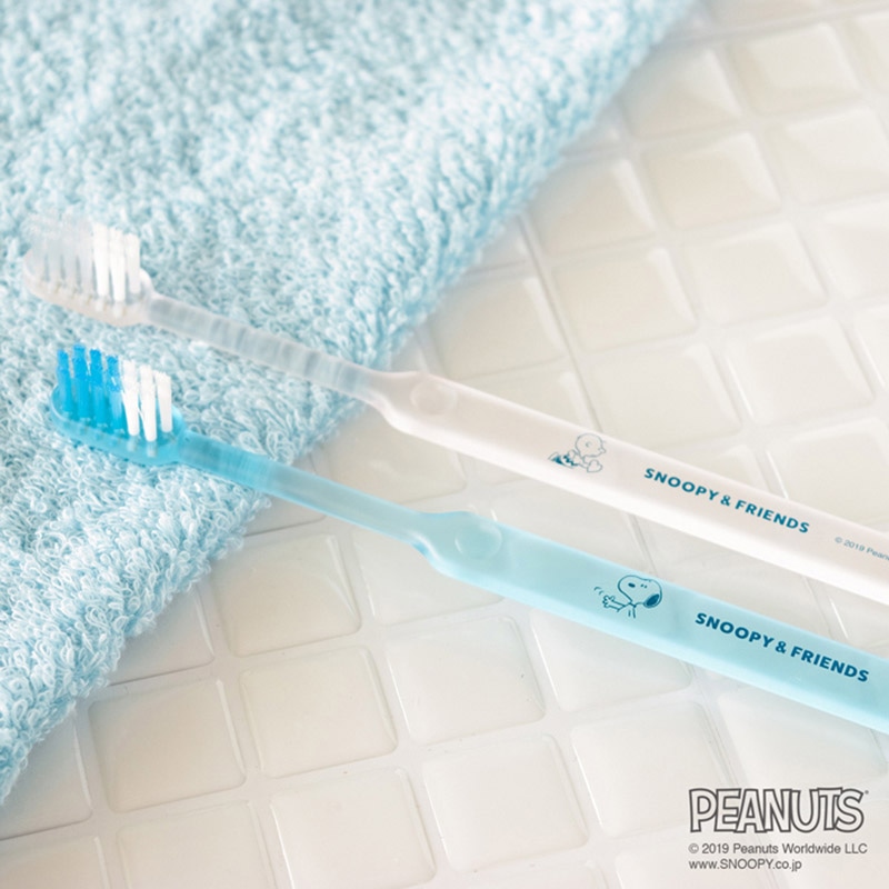 ファイン スヌーピー&フレンズ 歯ブラシセット ブルー SFS-85B 1個(ご注文単位120個)【直送品】