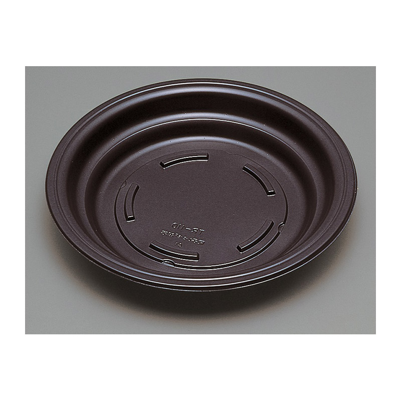 福助工業 弁当容器 フルレンジ 本体 TR-110H 黒 50枚/束(ご注文単位12束)【直送品】