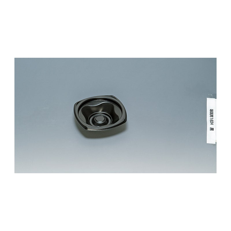 福助工業 丼容器 味咲丼 本体 160H 黒 50枚/束(ご注文単位12束)【直送品】