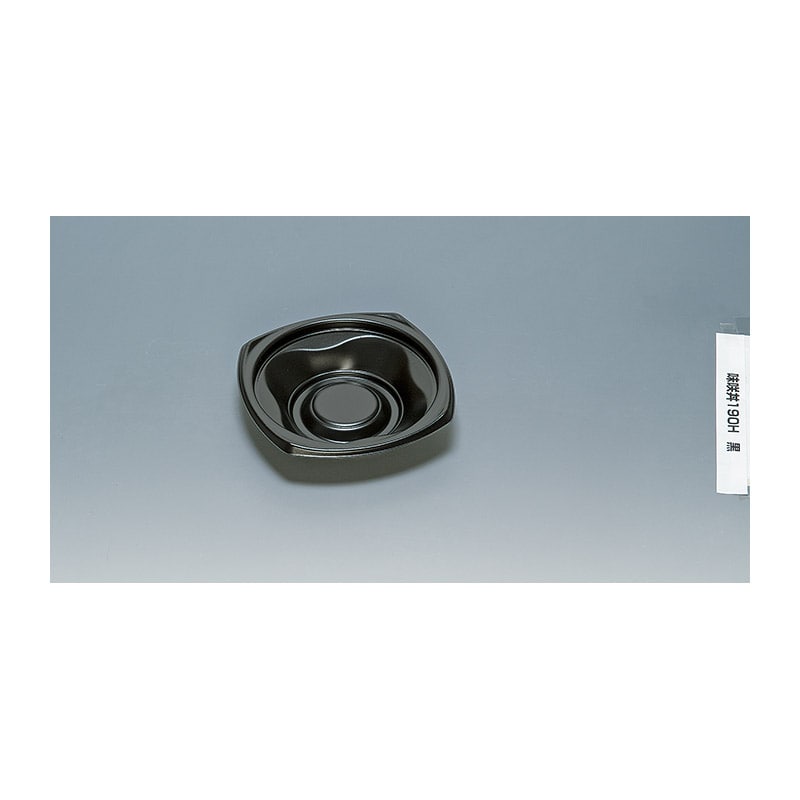 福助工業 丼容器 味咲丼 本体 190H 黒 50枚/束(ご注文単位12束)【直送品】