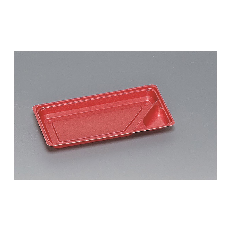 福助工業 丼容器 中仕切 M-133 赤 50枚/束(ご注文単位16束)【直送品】