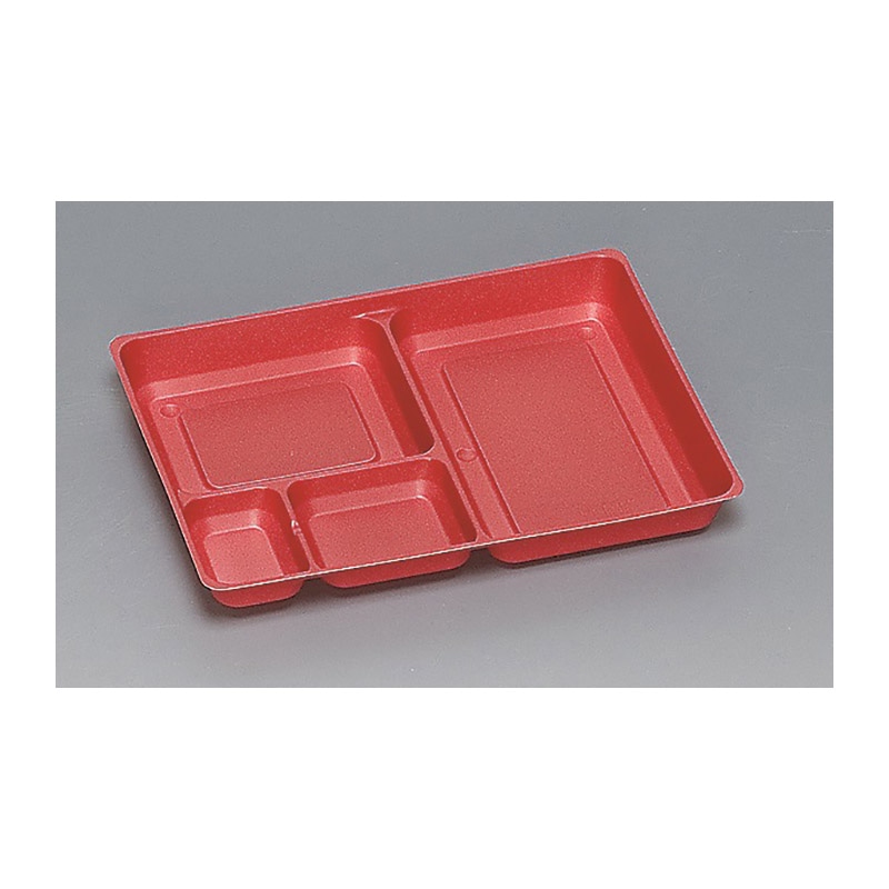 福助工業 弁当容器 中仕切 M-251 赤 50枚/束(ご注文単位8束)【直送品】