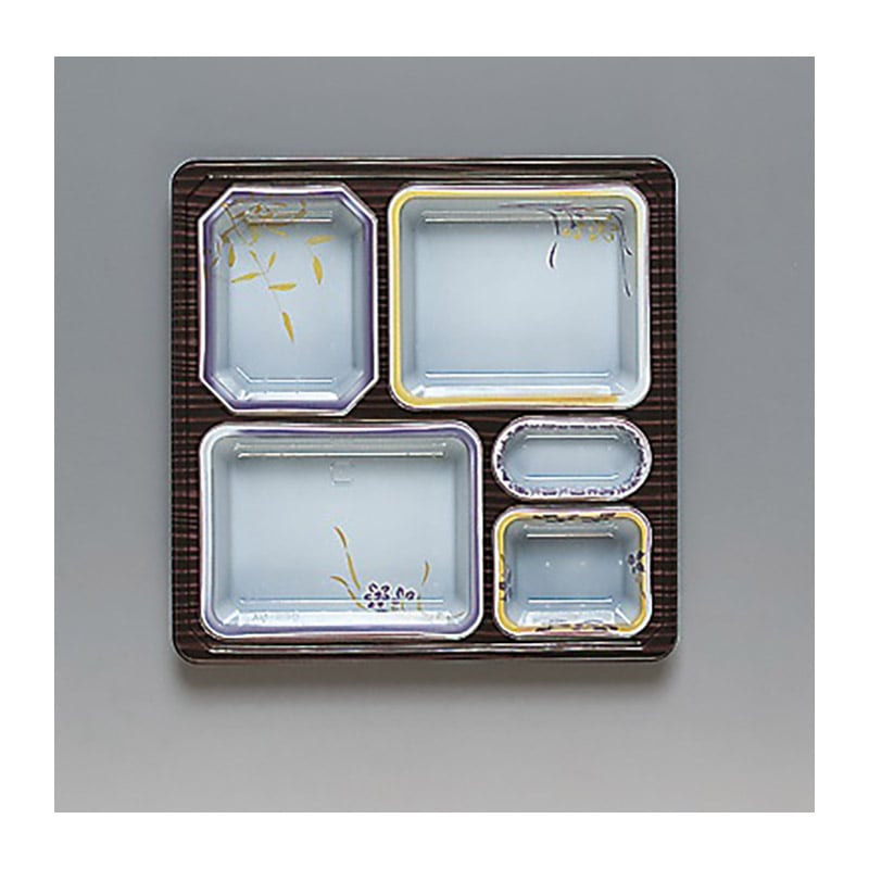 福助工業 仕出し容器 優膳 本体 YN-530H あずさ 20枚/束(ご注文単位12束)【直送品】