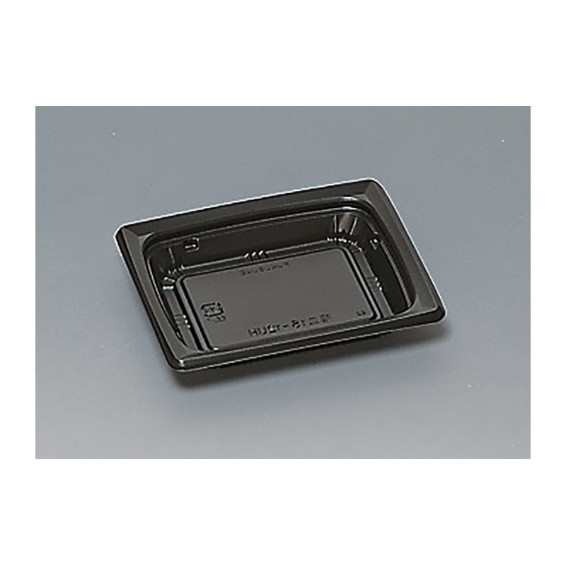 福助工業 惣菜容器 福皿 本体 15-12UH 黒 50枚/束(ご注文単位18束)【直送品】