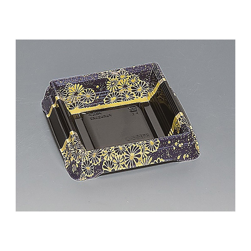 福助工業 折箱容器 折膳 本体 60H 流華 藍 25枚/束(ご注文単位18束)【直送品】