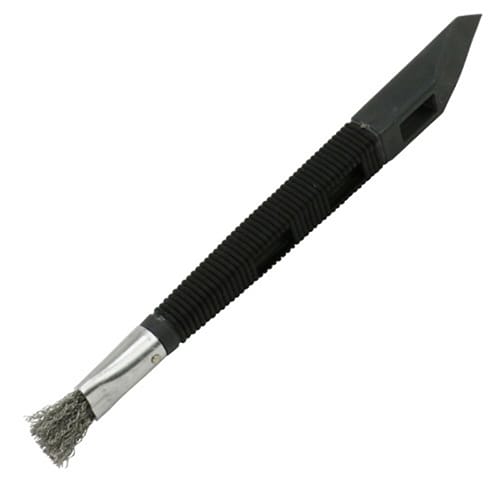 藤原産業 SK11 スクレーパー付ハンドブラシ ハケ型 ステンレス 1本（ご注文単位5本）【直送品】