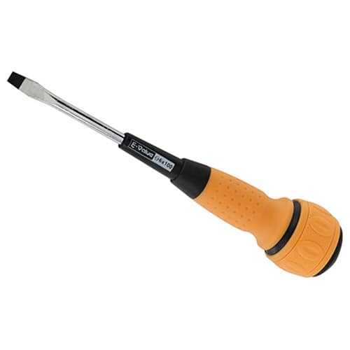 藤原産業 E-Value ボールドライバー マイナス 6×100mm BDM-6 1本（ご注文単位5本）【直送品】