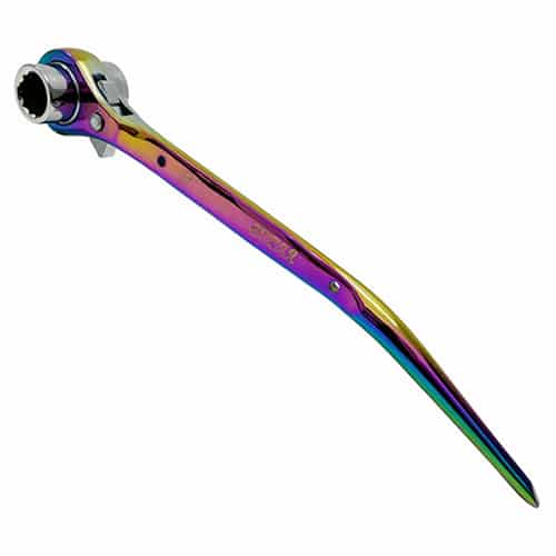 藤原産業 SK11 両口ラチェットレンチ 虹色チタンコーティング 17×21 SPD-R1721LP 1本（ご注文単位1本）【直送品】
