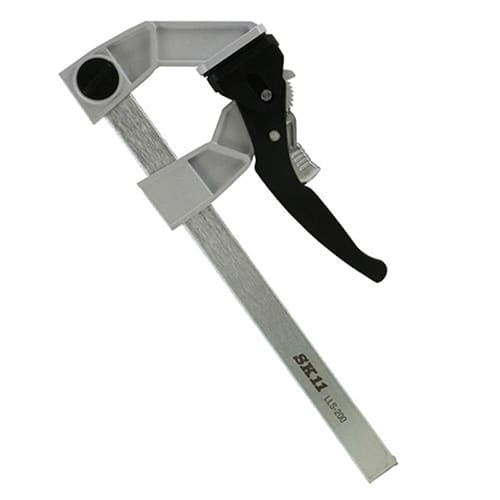 藤原産業 SK11 ワンタッチレバークランプ 口開き200mm LLS-200 1本（ご注文単位1本）【直送品】