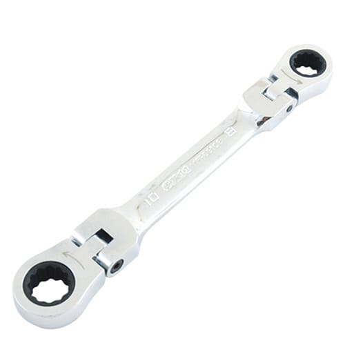 藤原産業 SK11 ショートダブルフレックスラチェットレンチ 8mm／10mm MFR0810S 1本（ご注文単位1本）【直送品】