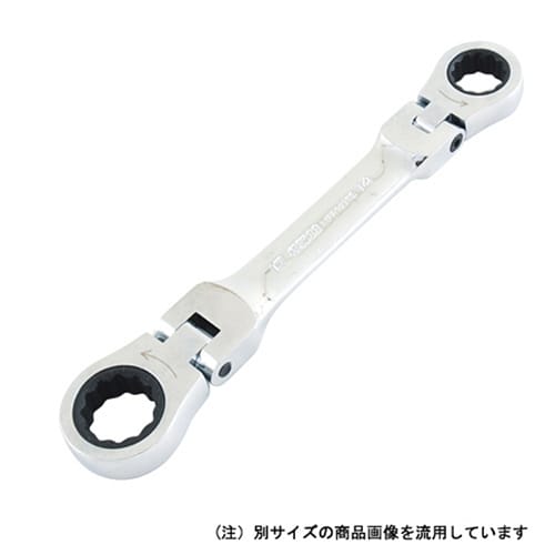藤原産業 SK11 ショートダブルフレックスラチェットレンチ 12mm／14mm MFR1214S 1本（ご注文単位1本）【直送品】