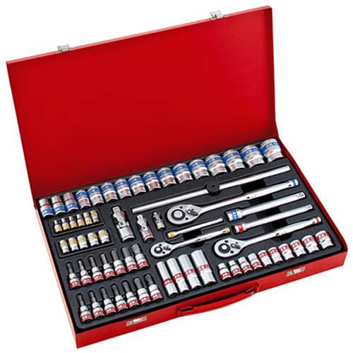 藤原産業 SK11 ソケットレンチセット 65点組 TS-2465M 1セット（ご注文単位1セット）【直送品】