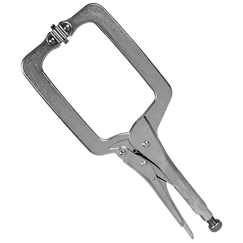 藤原産業 E-Value C型ロッキングプライヤー 可動パット付 350mm ERC-350S 1本（ご注文単位1本）【直送品】