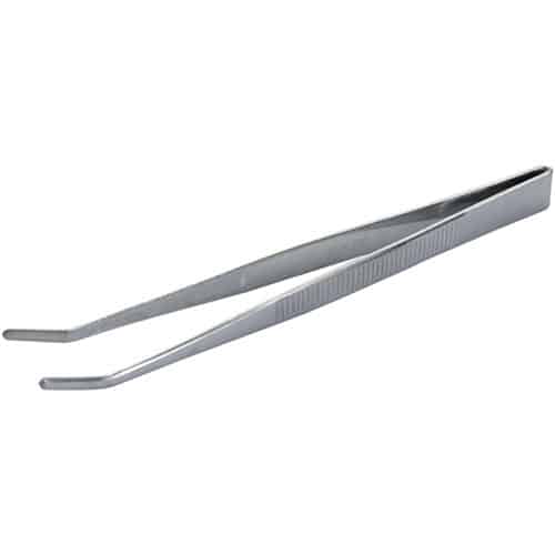 藤原産業 SK11 ステンレスピンセット 普及型 先曲型 150mm NO.8 1本（ご注文単位3本）【直送品】