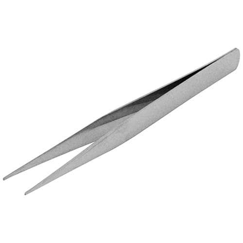藤原産業 SK11 ステンレスピンセット 精密用 直型 125mm ST-1 1本（ご注文単位2本）【直送品】