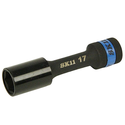 藤原産業 SK11 インパクトレンチ用ホイールナットソケット 二面幅17mm S4WP-17 1本（ご注文単位1本）【直送品】
