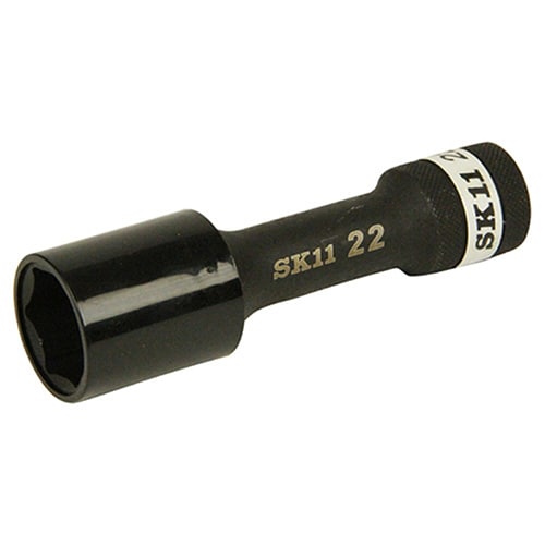 藤原産業 SK11 インパクトレンチ用ホイールナットソケット 二面幅22mm S4WP-22 1本（ご注文単位1本）【直送品】