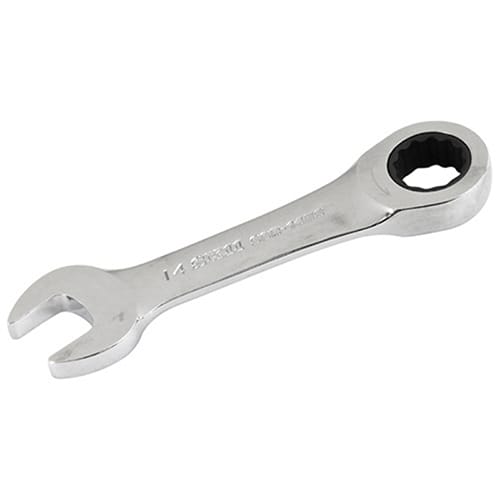 藤原産業 SK11 ショートラチェットレンチ 二面幅14mm SGR-14NS 1本（ご注文単位1本）【直送品】