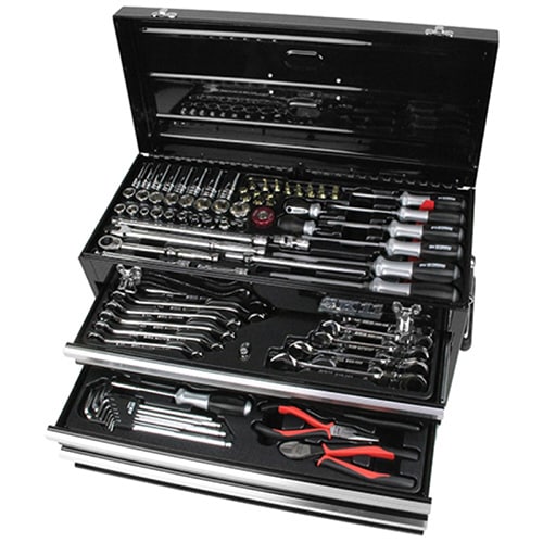 藤原産業 SK11 整備工具セット 133点組 ブラック SST-16133BK 1台（ご注文単位1台）【直送品】
