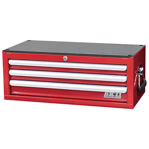 藤原産業 SK11 ミドルチェスト 3段引出し レッド SRC-3030RE 1台（ご注文単位1台）【直送品】