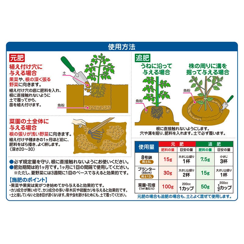 花ごころ 魚粉 500g 5490 1袋（ご注文単位40袋）【直送品】