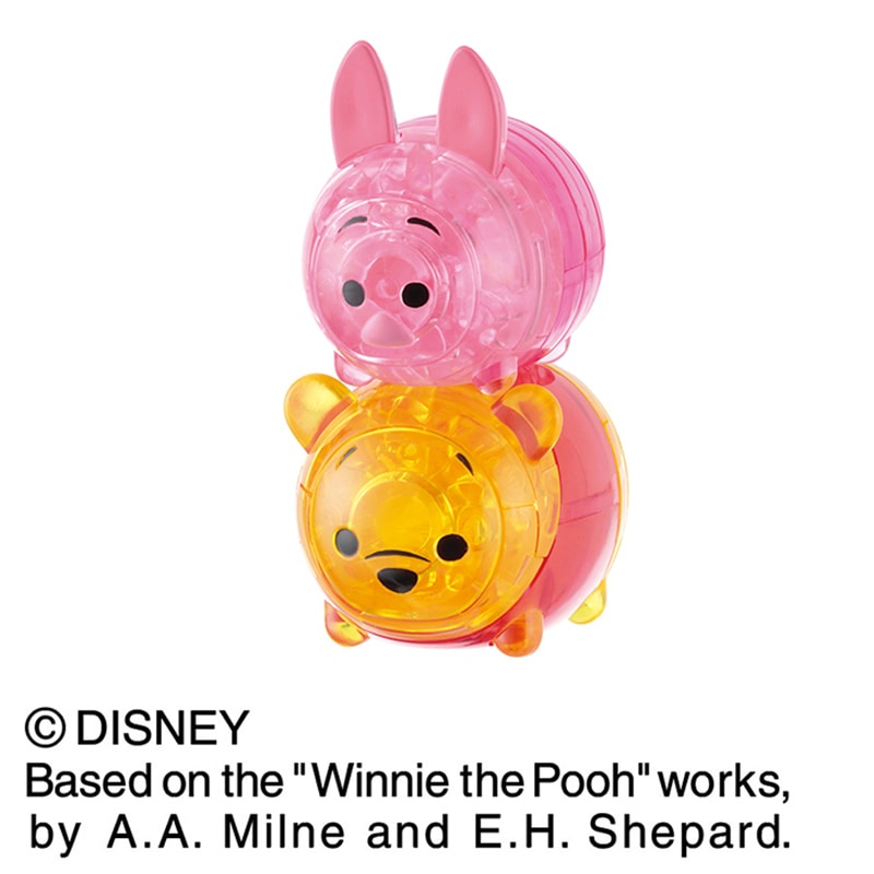 ハナヤマ 立体ジグソーパズル クリスタルギャラリー ツムツム くまのプーさん&ピグレット 1個(ご注文単位6個)【直送品】