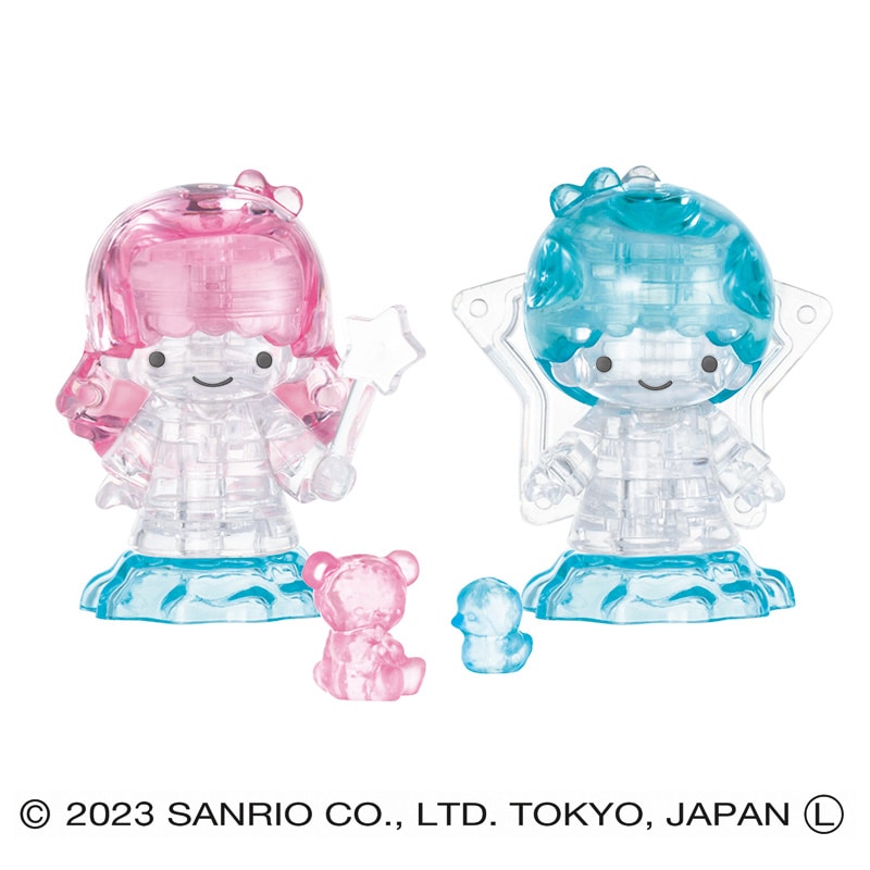 ハナヤマ 立体ジグソーパズル クリスタルギャラリー リトルツインスターズ 1個(ご注文単位6個)【直送品】