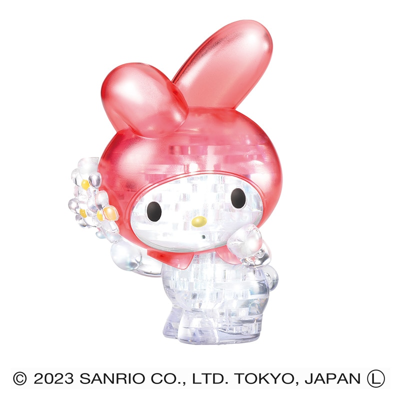 ハナヤマ 立体ジグソーパズル クリスタルギャラリー マイメロディ フラワー 1個(ご注文単位6個)【直送品】