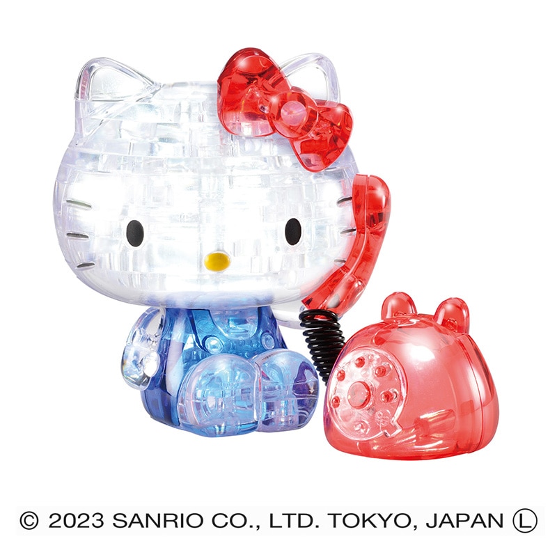 ハナヤマ 立体ジグソーパズル クリスタルギャラリー ハローキティ テレフォン 1個(ご注文単位6個)【直送品】